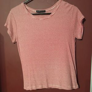 Red/white striped tee